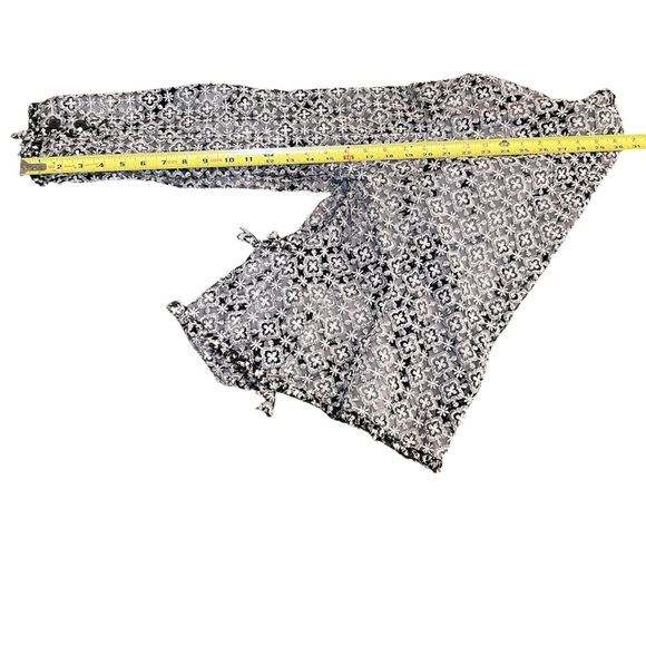 100% Silk Lined Jones New York Jacket w/ Black + White Lace, Japanese Watercolor - Picture 8 of 8